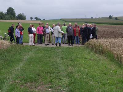 Begehung geplante Ortsumgehung Heuchlingen, 29.7.14 - 